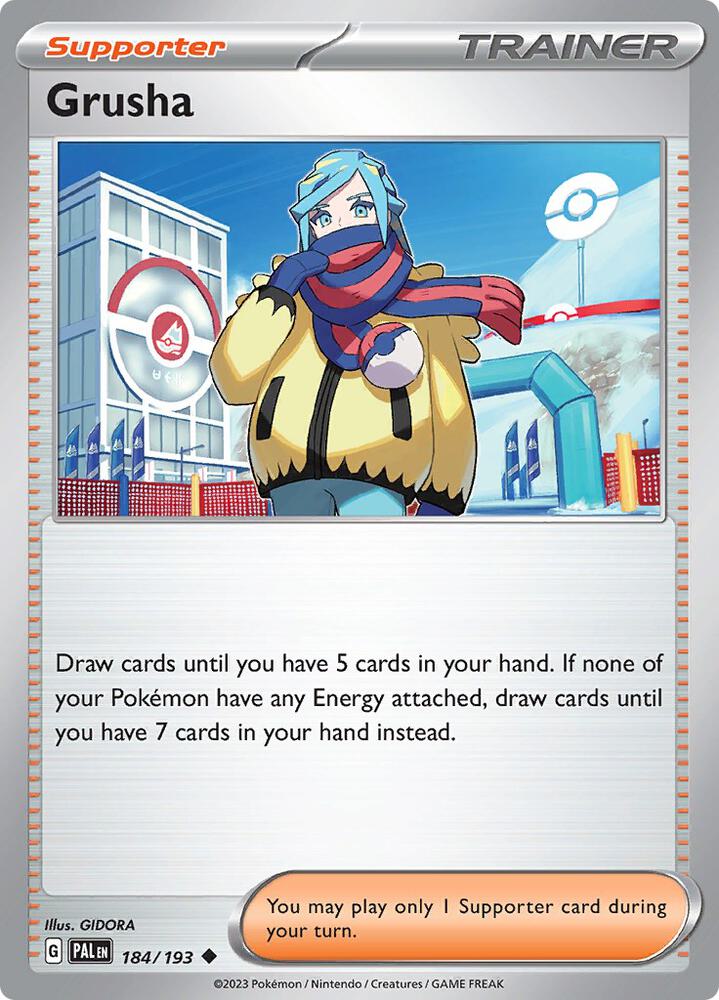 Grusha 184/193 Reverse Holofoil, Paldea Evolved Pokémon card