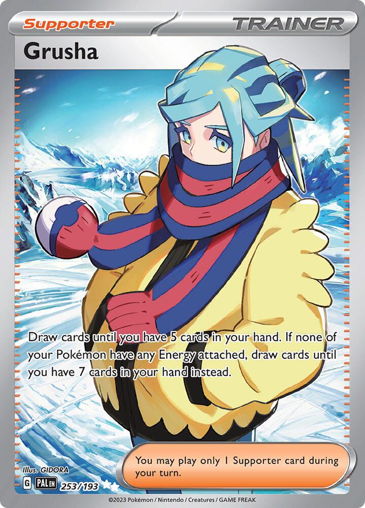 Grusha 253/193 Holofoil, Paldea Evolved Pokémon card