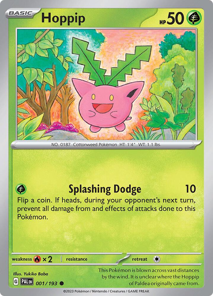 Hoppip 001/193, Paldea Evolved Pokémon card