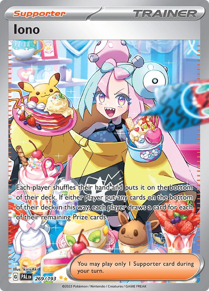 Iono 269/193 Holofoil, Paldea Evolved Pokémon card