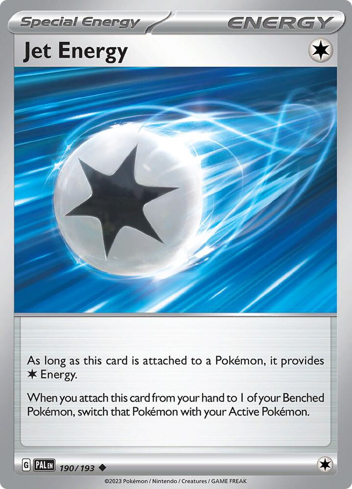 Jet Energy 190/193, Paldea Evolved Pokémon card