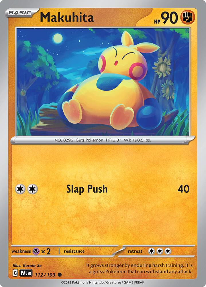 Makuhita 112/193, Paldea Evolved Pokémon card