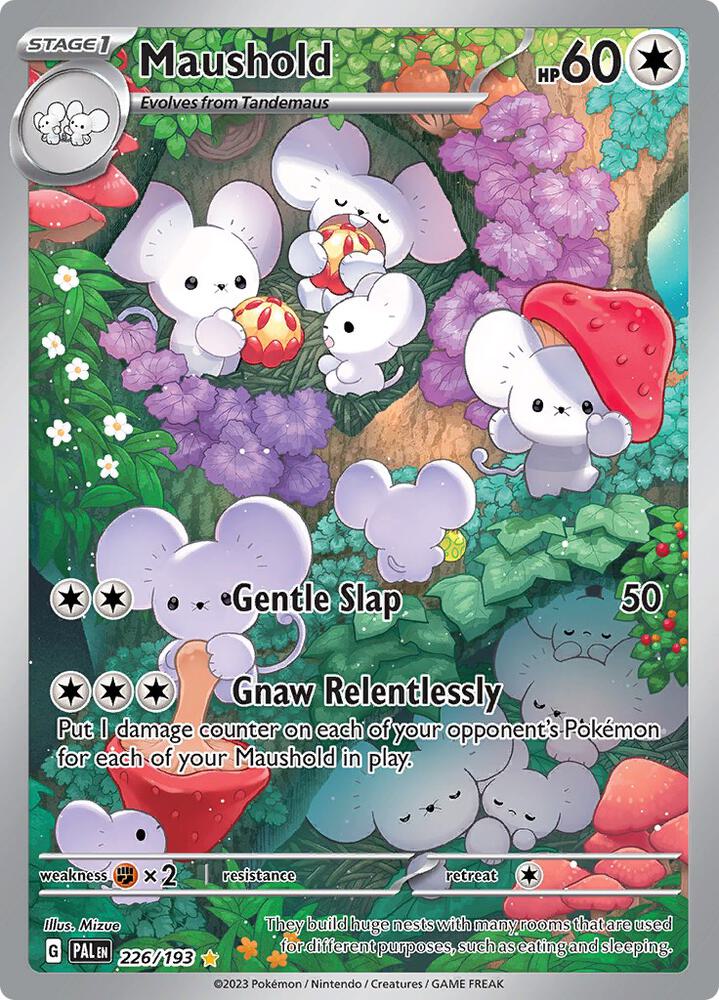 Maushold 226/193 Holofoil, Paldea Evolved Pokémon card