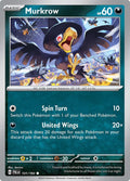 Murkrow 131/193 Reverse Holofoil, Paldea Evolved Pokémon card