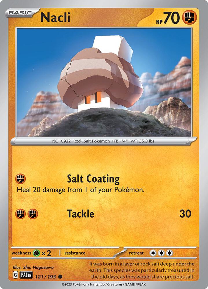Nacli 121/193, Paldea Evolved Pokémon card