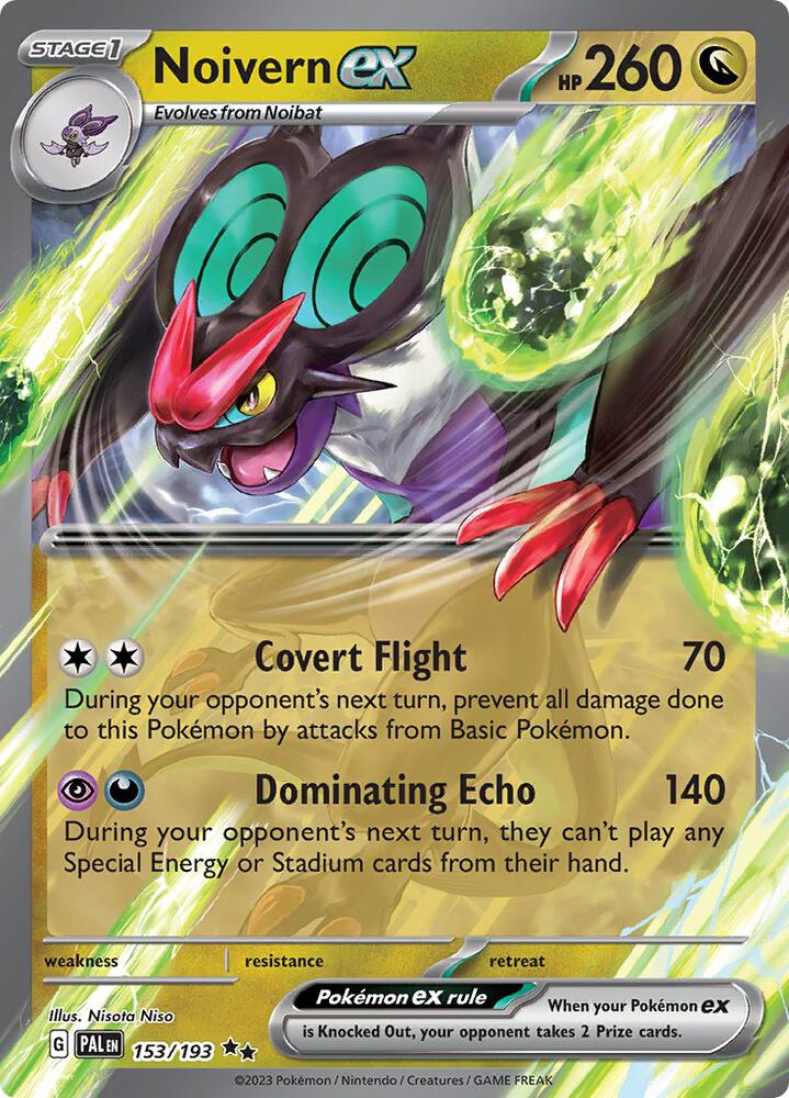 Noivern ex 153/193 Holofoil, Paldea Evolved Pokémon card