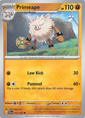 Primeape 107/193 Reverse Holofoil, Paldea Evolved Pokémon card