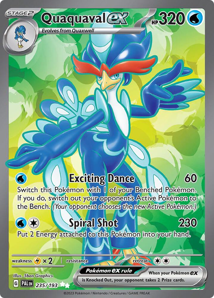 Pokemon - Paldea Evolved - Quaquaval ex - 235/193 - Holofoil