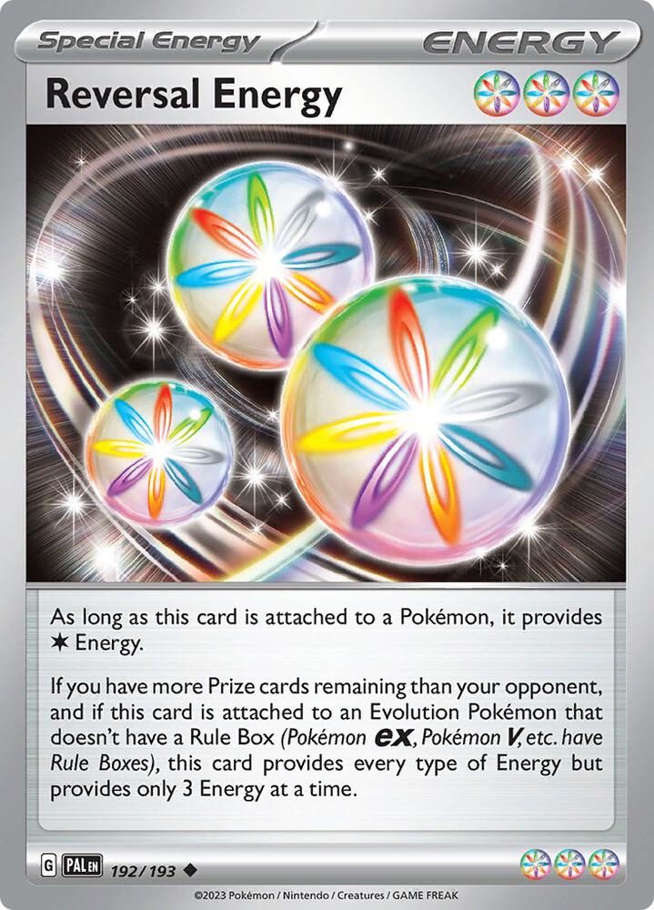 Reversal Energy 192/193 Reverse Holofoil, Paldea Evolved Pokémon card