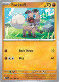 Rockruff 116/193, Paldea Evolved Pokémon card