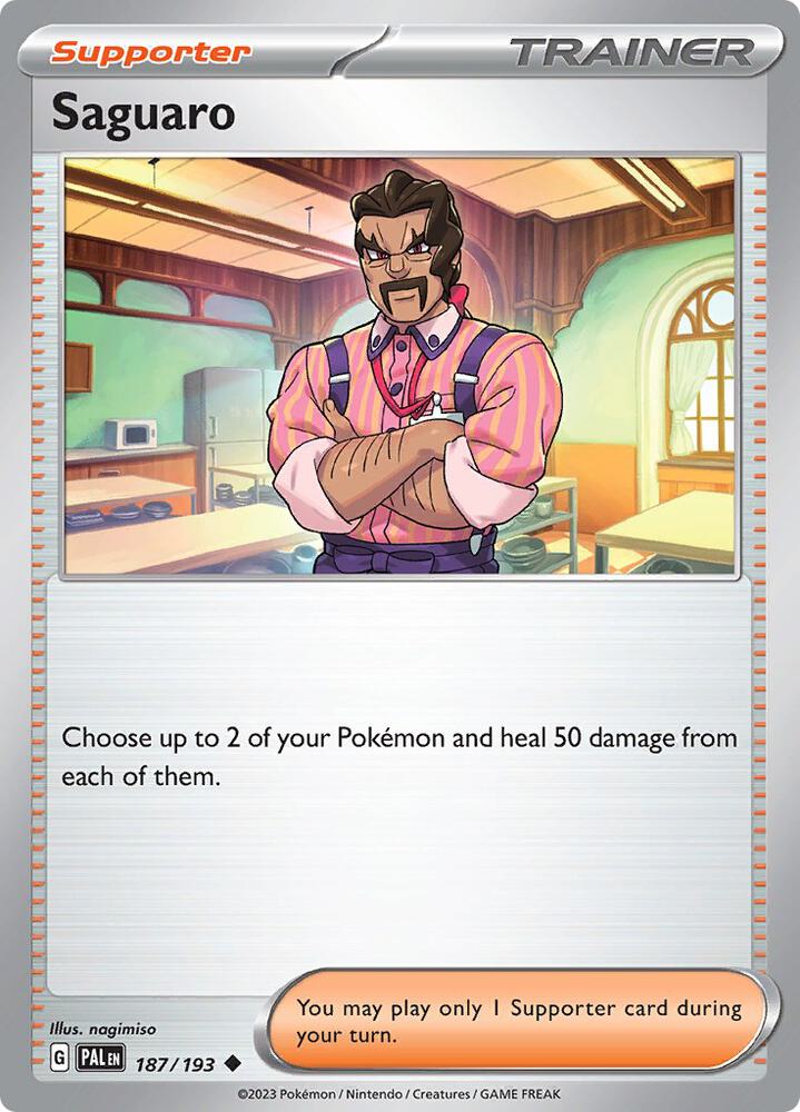 Saguaro 187/193, Paldea Evolved Pokémon card