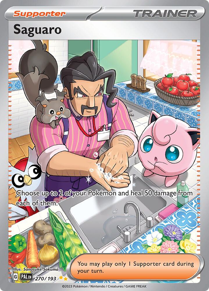 Saguaro 270/193 Holofoil, Paldea Evolved Pokémon card