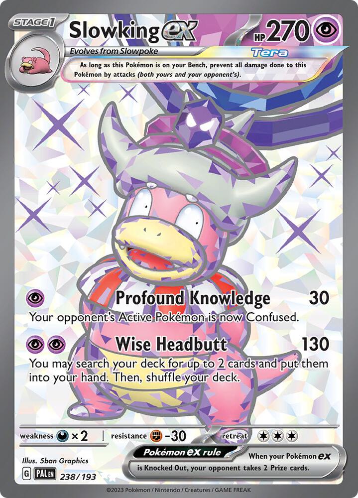 Slowking ex 238/193 Holofoil, Paldea Evolved Pokémon card
