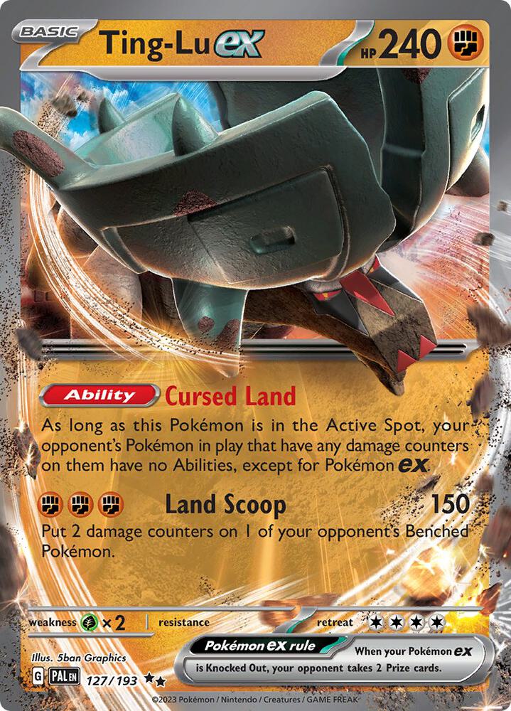 Ting-Lu ex 127/193 Holofoil, Paldea Evolved Pokémon card