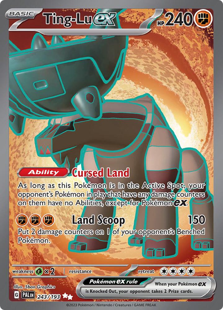 Ting-Lu ex 243/193 Holofoil, Paldea Evolved Pokémon card