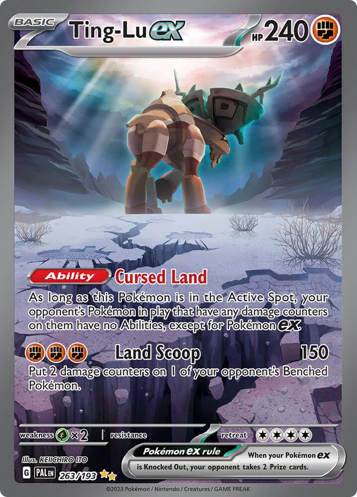 Ting-Lu ex 263/193 Holofoil, Paldea Evolved Pokémon card