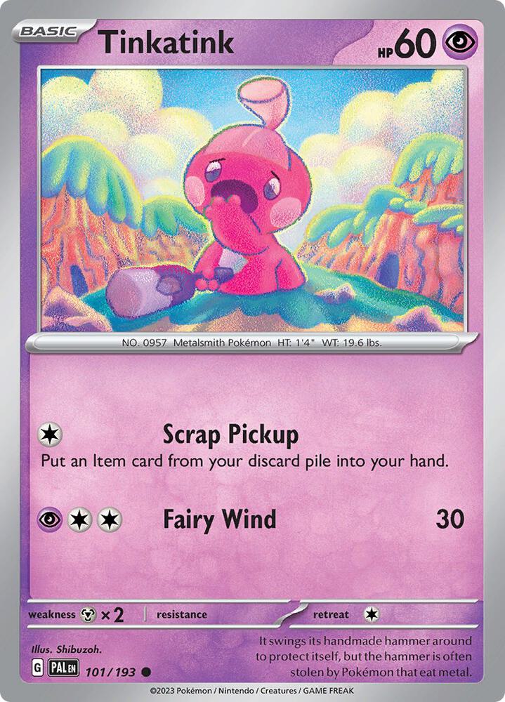 Tinkatink 101/193, Paldea Evolved Pokémon card