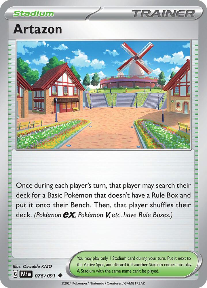 Artazon 076/091, Paldean Fates Pokémon card