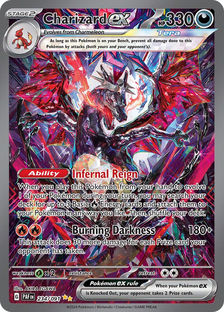 Charizard ex 234/091 Holofoil, Paldean Fates Pokémon card