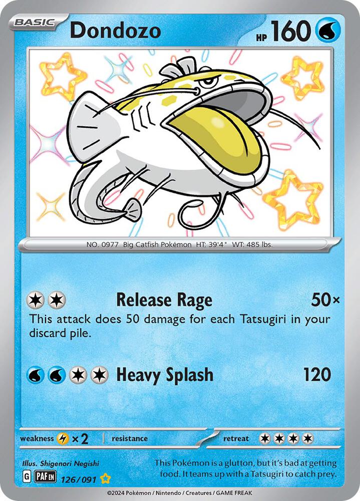 Dondozo 126/091 Holofoil — Paldean Fates Pokémon card