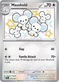 Maushold 210/091 Holofoil, Paldean Fates Pokémon card
