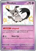 Mimikyu 160/091 Holofoil, Paldean Fates Pokémon card