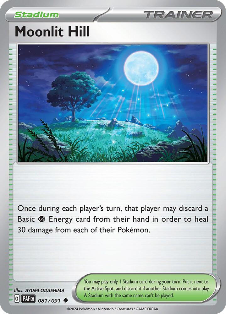 Moonlit Hill 081/091, Paldean Fates Pokémon card