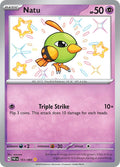 Natu 151/091 Holofoil, Paldean Fates Pokémon card