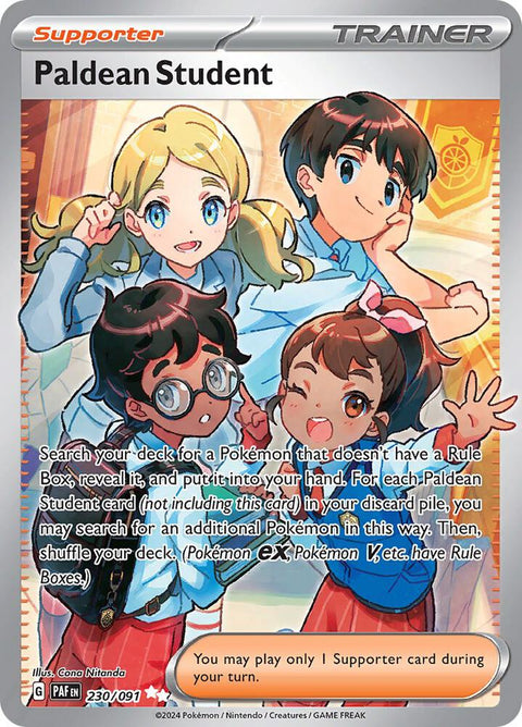 Pokemon - Paldean Fates - Paldean Student - 230/091 - Holofoil