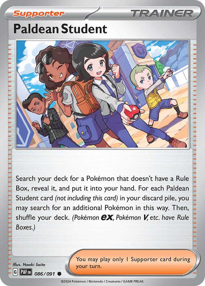 Pokemon - Paldean Fates - Paldean Student - 086/091