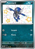 Pawniard 185/091 Holofoil, Paldean Fates Pokémon card
