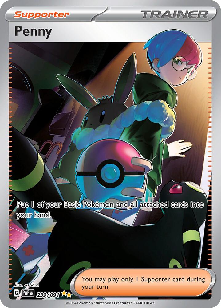 Penny 239/091 Holofoil, Paldean Fates Pokémon card