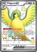 Pidgeot ex 221/091 Holofoil, Paldean Fates Pokémon card