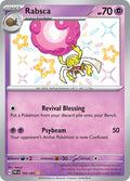 Rabsca 163/091 Holofoil, Paldean Fates Pokémon card