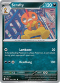 Scrafty 061/091 Reverse Holofoil — Paldean Fates Pokémon card