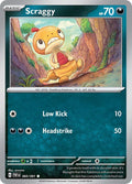 Scraggy 060/091 Reverse Holofoil — Paldean Fates Pokémon card