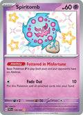 Spiritomb 158/091 Holofoil, Paldean Fates Pokémon card