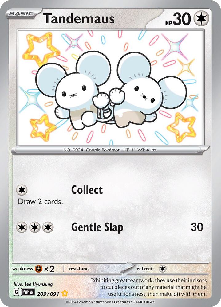 Pokemon - Paldean Fates - Tandemaus - 209/091 - Holofoil