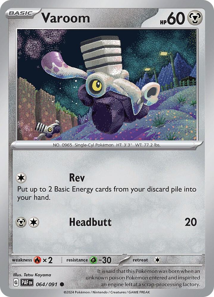 Varoom 064/091 — Paldean Fates Pokémon card