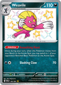 Weavile 183/091 Holofoil, Paldean Fates Pokémon card
