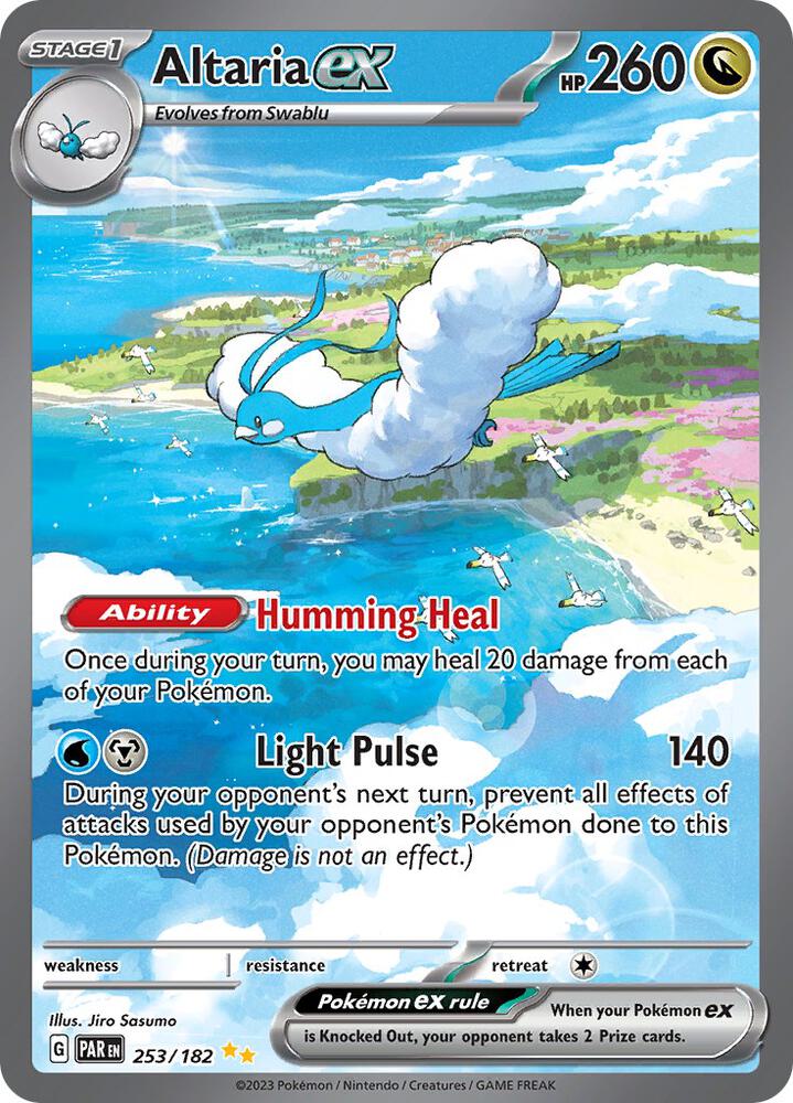 Altaria ex 253/182 Holofoil, Paradox Rift Pokémon card