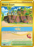 Beach Court 263/182 Holofoil, Paradox Rift Pokémon card