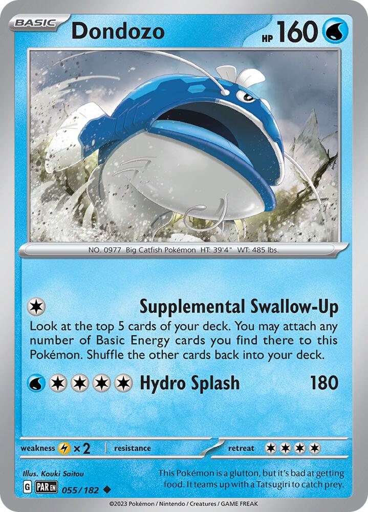 Dondozo 055/182, Paradox Rift Pokémon card
