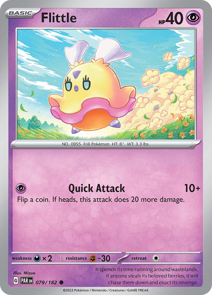 Flittle 079/182, Paradox Rift Pokémon card