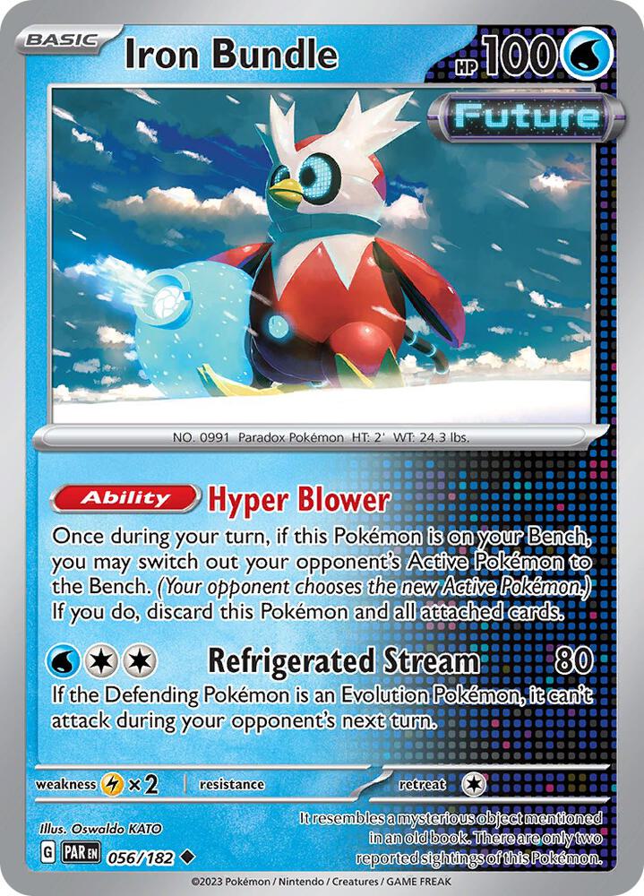 Iron Bundle 056/182, Paradox Rift Pokémon card