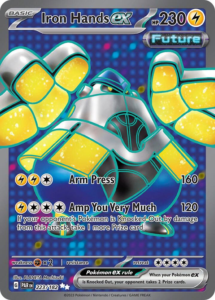 Pokemon - Paradox Rift - Iron Hands ex - 223/182 - Holofoil