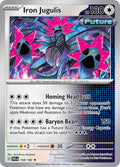 Iron Jugulis 158/182 Holofoil, Paradox Rift Pokémon card
