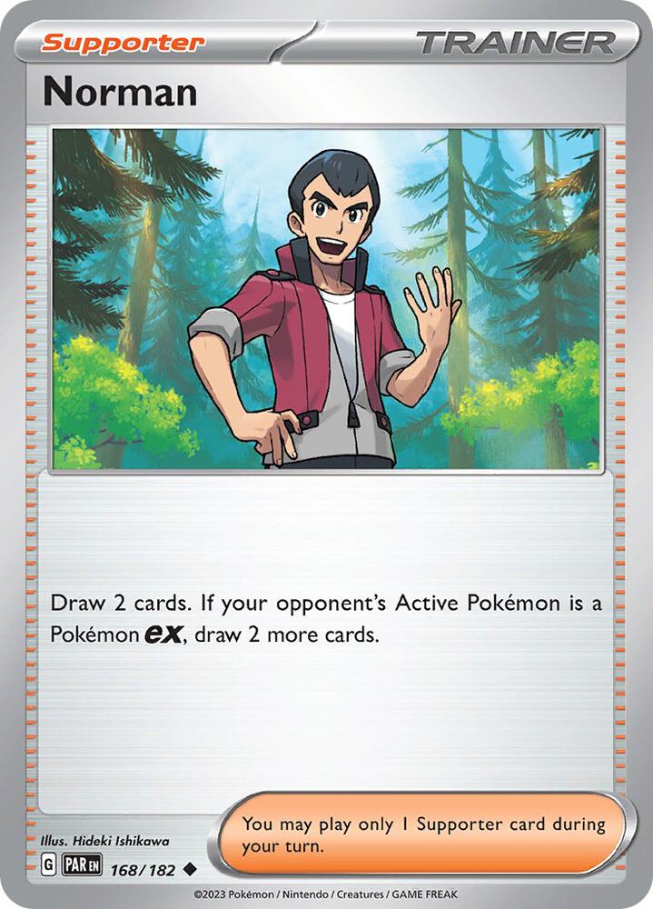 Pokemon - Paradox Rift - Norman - 168/182