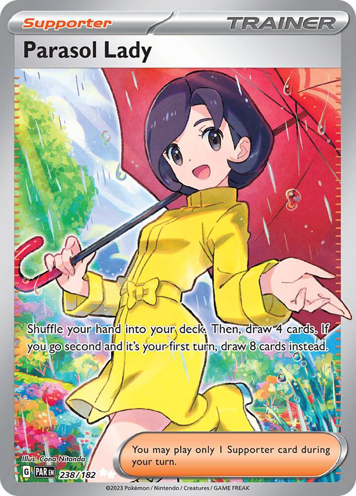 Parasol Lady 238/182 Holofoil, Paradox Rift Pokémon card