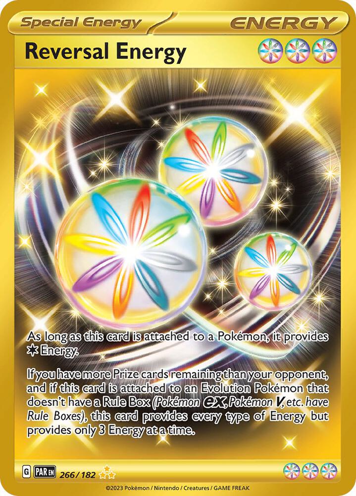 Reversal Energy 266/182 Holofoil, Paradox Rift Pokémon card